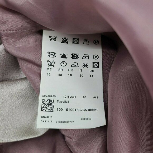 Hugo Boss Pink Sheath Mini Dress Sleeveless Crew Neck - Picture 10 of 12